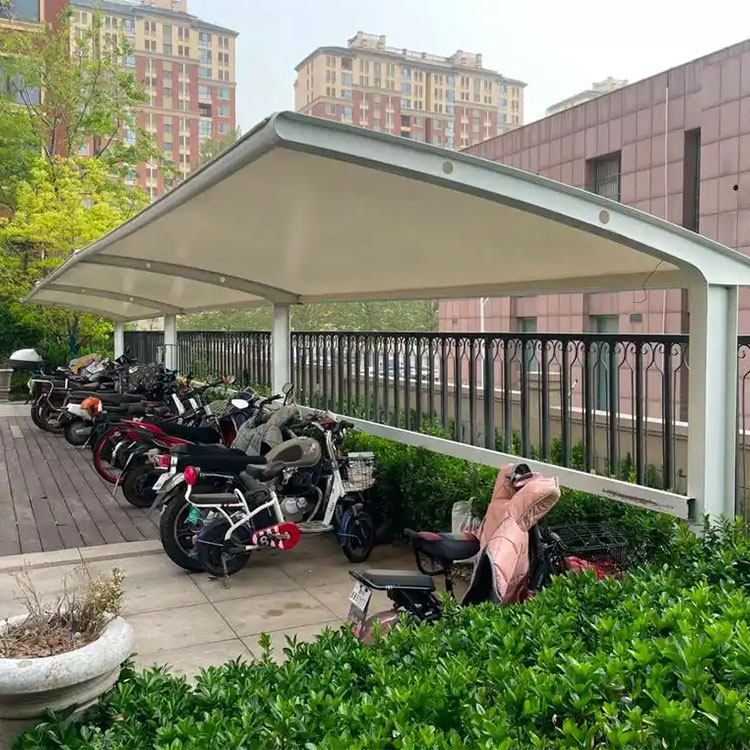 鹤庆县膜结构电动车棚